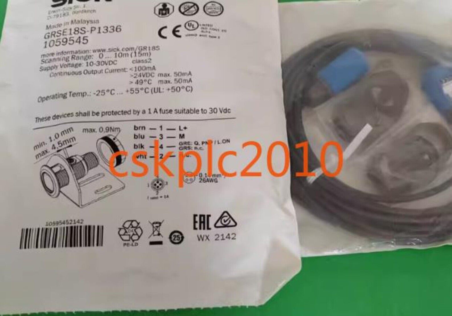 1PCS New original SICK photoelectric sensor GRSE18S-P1336 1059545 in stock