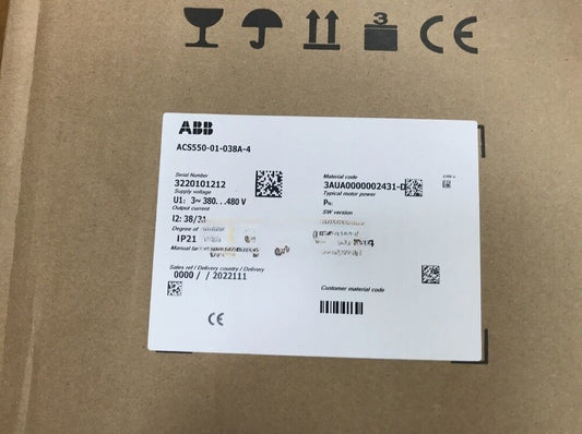 1PC New ABB ACS550-01-038A-4 Inverter ACS55001038A4 Expedited Shipping