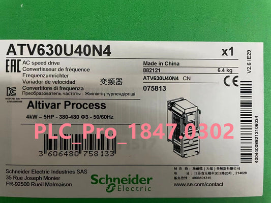 ATV630U40N4 1PCS Brand Schneider ATV630U40N4 frequency converter 4KW Fast ship