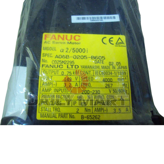 Used FANUC A06B-0205-B605 SERVO MOTOR