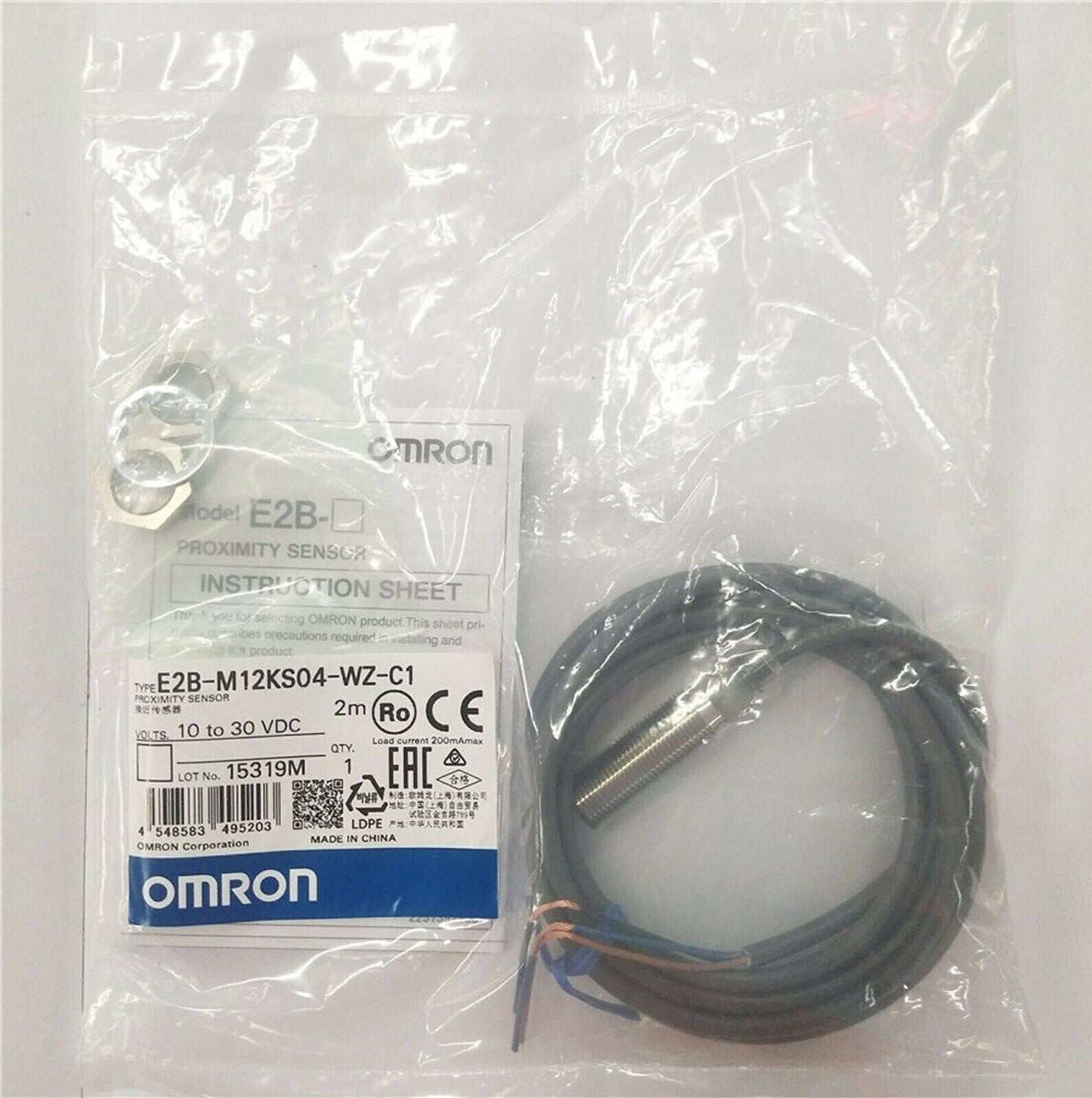 Omron E2B-M12KS04-WZ-C1 Proximity Switch New Free Shipping One E2BM12KS04WZC1 DHL / UPS / FedEx