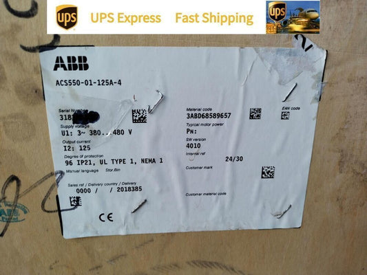 ABB ACS550-01-125A-4 Inverter ACS55001125A4 New Spot Goods Expedited Shipping