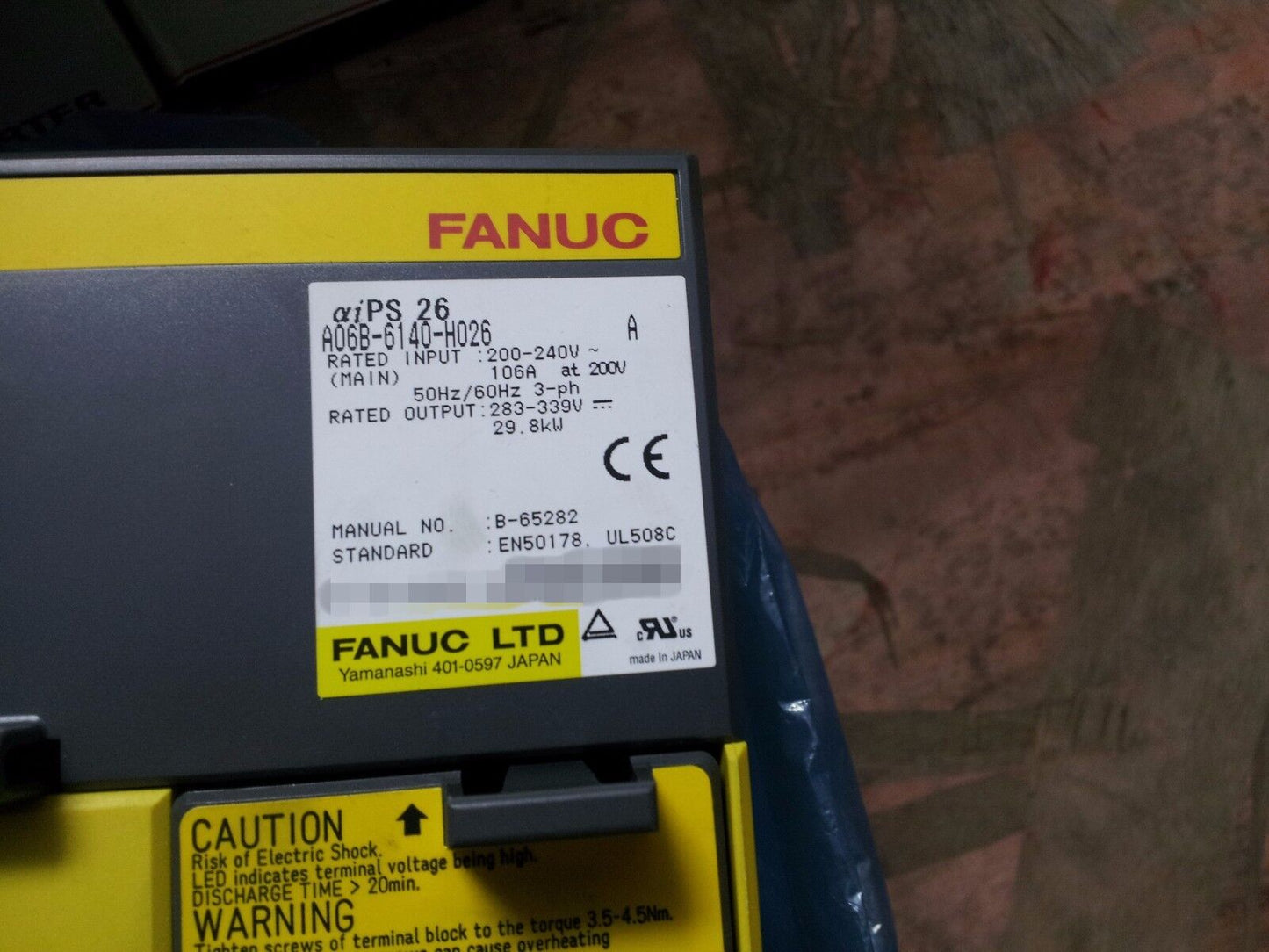 NEW ORIGINAL FANUC POWER SUPPLY A06B-6140-H026 FREE EXPEDITED SHIPPINGDHL / UPS / FedEx