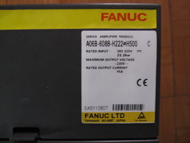 Used Fanuc Servo Amplifier Module A06B-6088-H222#H500 Free Expedited Shipping DHL / UPS / FedEx