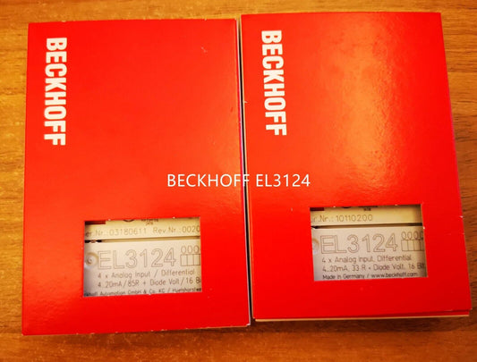 NEW IN BOX BECKHOFF EL3124 PLC MODULE EL3124 EXPEDITED SHIPPING DHL / UPS / FedEx