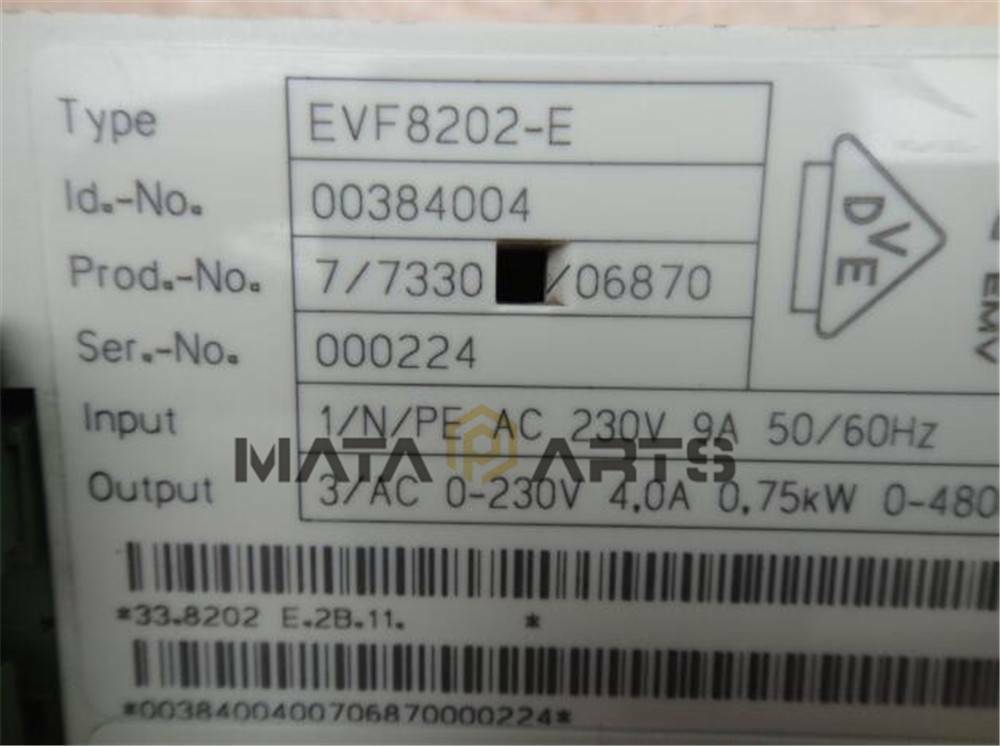 Used 1PC Lenze Frequency Inverter EVF8202-E 230V 0.75KW Tested