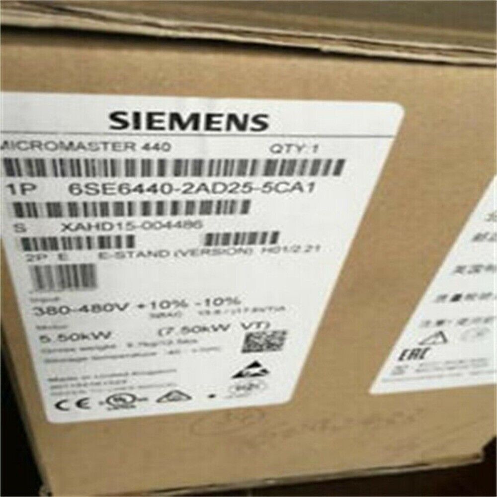 New Siemens 6SE6440-2AD25-5CA1 6SE64402AD255CA1 MICROMASTER440 without filter