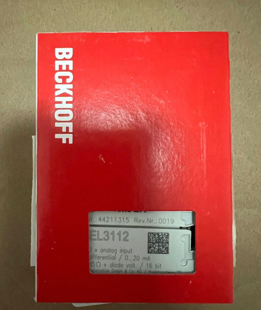 New BECKHOFF EL3112 Plc Module EL3112 New Original Expedited Shipping DHL / UPS / FedEx