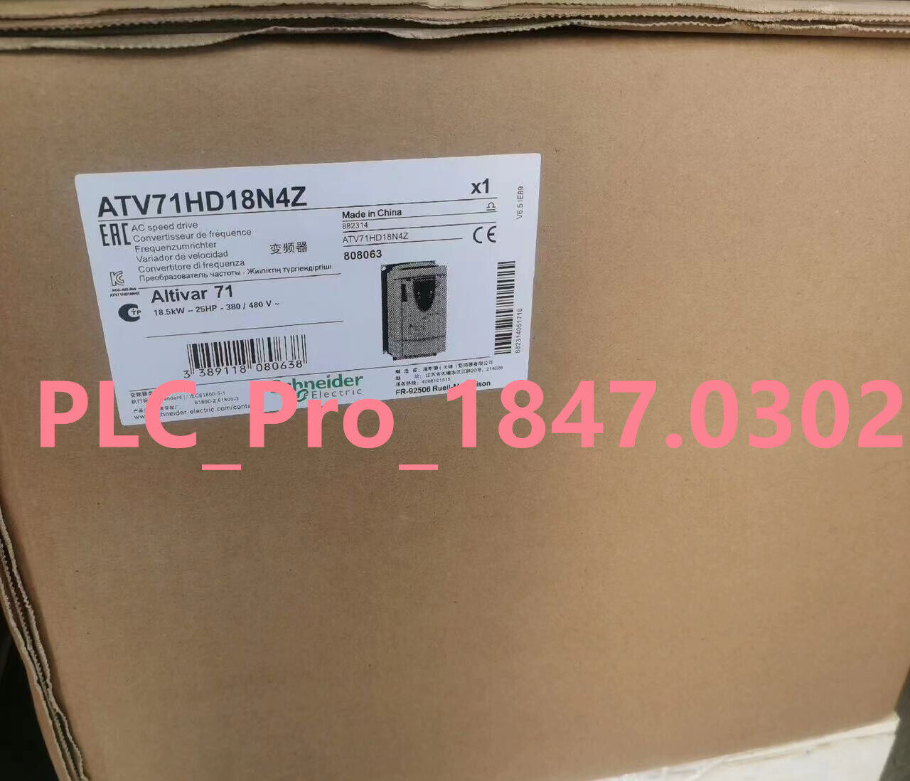 ATV71HD18N4Z 1PC NEW Schneider ATV71HD18N4Z frequency converter Fast delivery