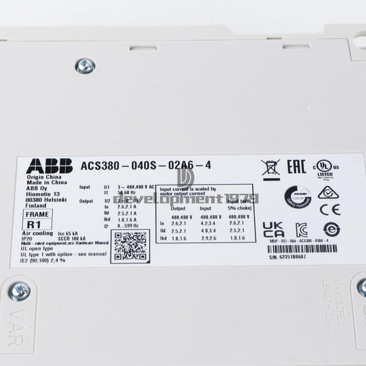 1PCS new ABB inverter ACS380-040S-02A6-4 3P 380-480V 0.75KW