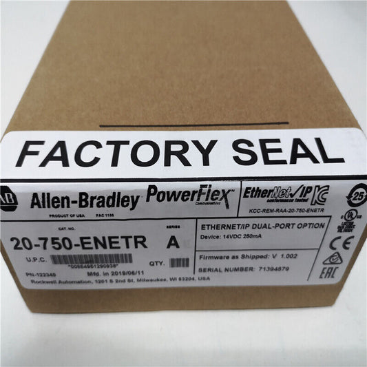 New Factory Sealed Allen Bradley 20-750-ENETR Ethernet/IP Dual Port Option DHL / UPS / FedEx