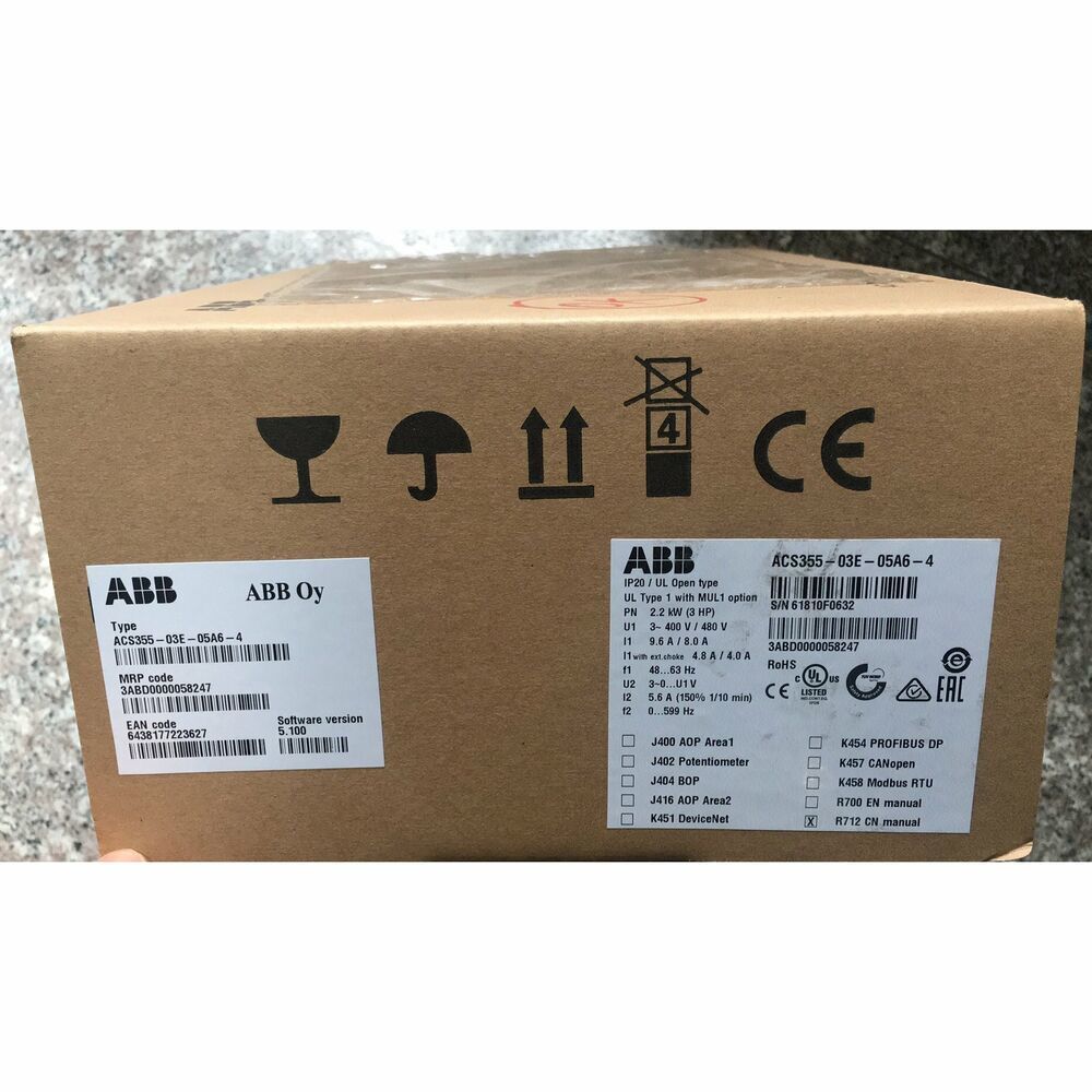 One ACS355-03E-05A6-4 Inverter 2.2Kw New In Box Expedited Shipping