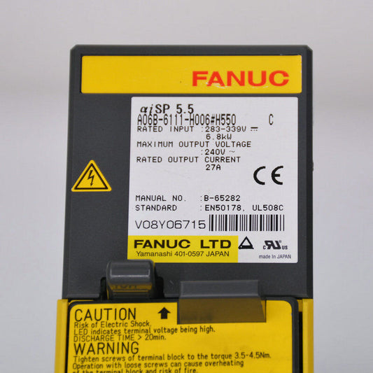 NEW ORIGINAL FANUC SERVO AMPLIFIER MODULE A06B-6111-H006#H550 FREE SHIPPING DHL / UPS / FedEx