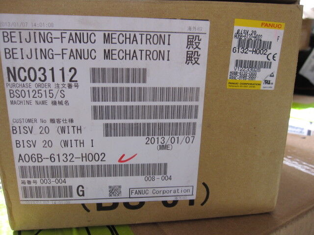 NEW ORIGINAL 1PC FANUC SERVO AMPLIFIER A06B-6132-H002 FREE EXPEDITED SHIPPINGDHL / UPS / FedEx