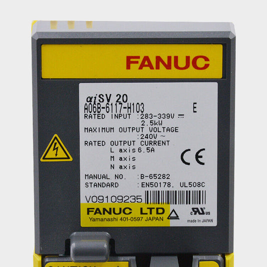 NEW ORIGINAL FANUC SERVO AMPLIFIER MODULE A06B-6117-H103 FREE EXPEDITED SHIPPINGDHL / UPS / FedEx