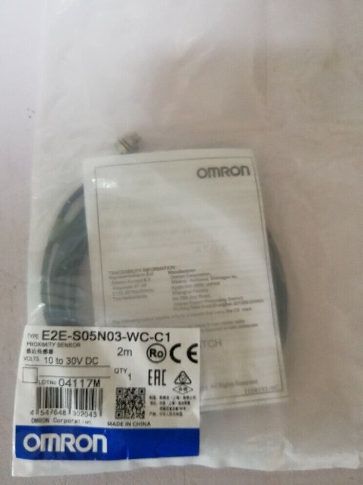 Omron E2E-S05N03-WC-C1 Proximity Senser Switch E2ES05N03WCC1 New Free Shipping DHL / UPS / FedEx