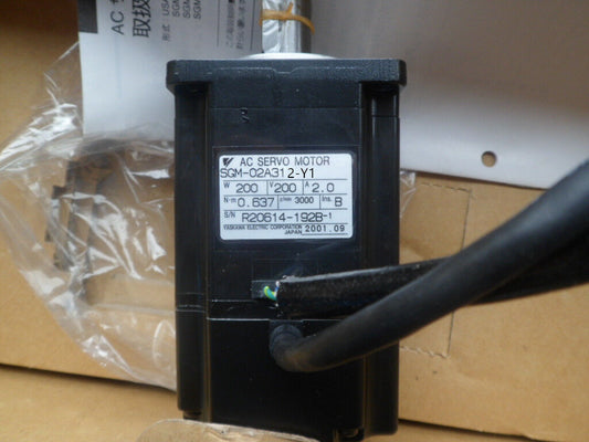 YASKAWA AC SERVO MOTOR SGM-02A312-Y1 SGM02A312Y1 NEW FREE EXPEDITED SHIPPING DHL / UPS / FedEx