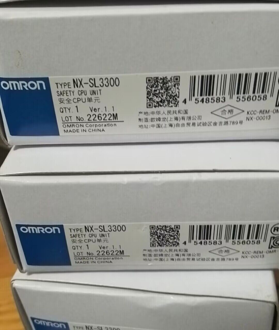 1PC New Omron NX-SL3300 Safety CPU Unit NXSL3300 Free Expedited Shipping DHL / UPS / FedEx