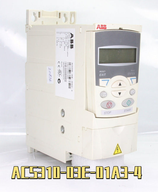 Abb Inverter ACS310-03E-01A3-4 380...480V 2.4A .37kW 0.5Hp