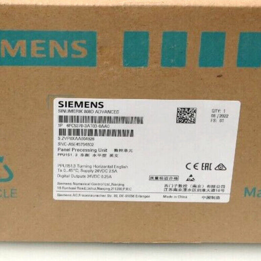 New SIEMENS 6FC5370-3AT03-0AA0 SINUMERIK 808D 6FC 5370-3AT03-0AA0 FAST SHIPPING