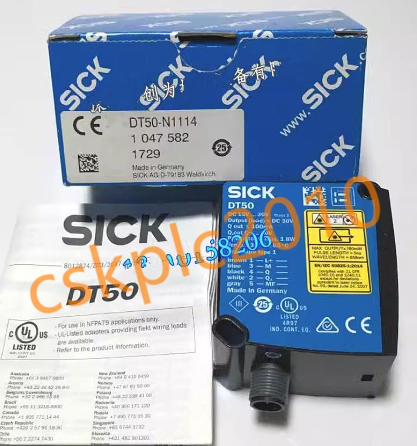 1 PCS NEW IN BOX SICK Displacement sensor DT50-N1114 1047582