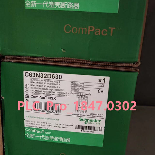 1PC NEW Schneider C63N32D630 NSX630N 50kA AC 3P3D 630A 2.3 Fast delivery