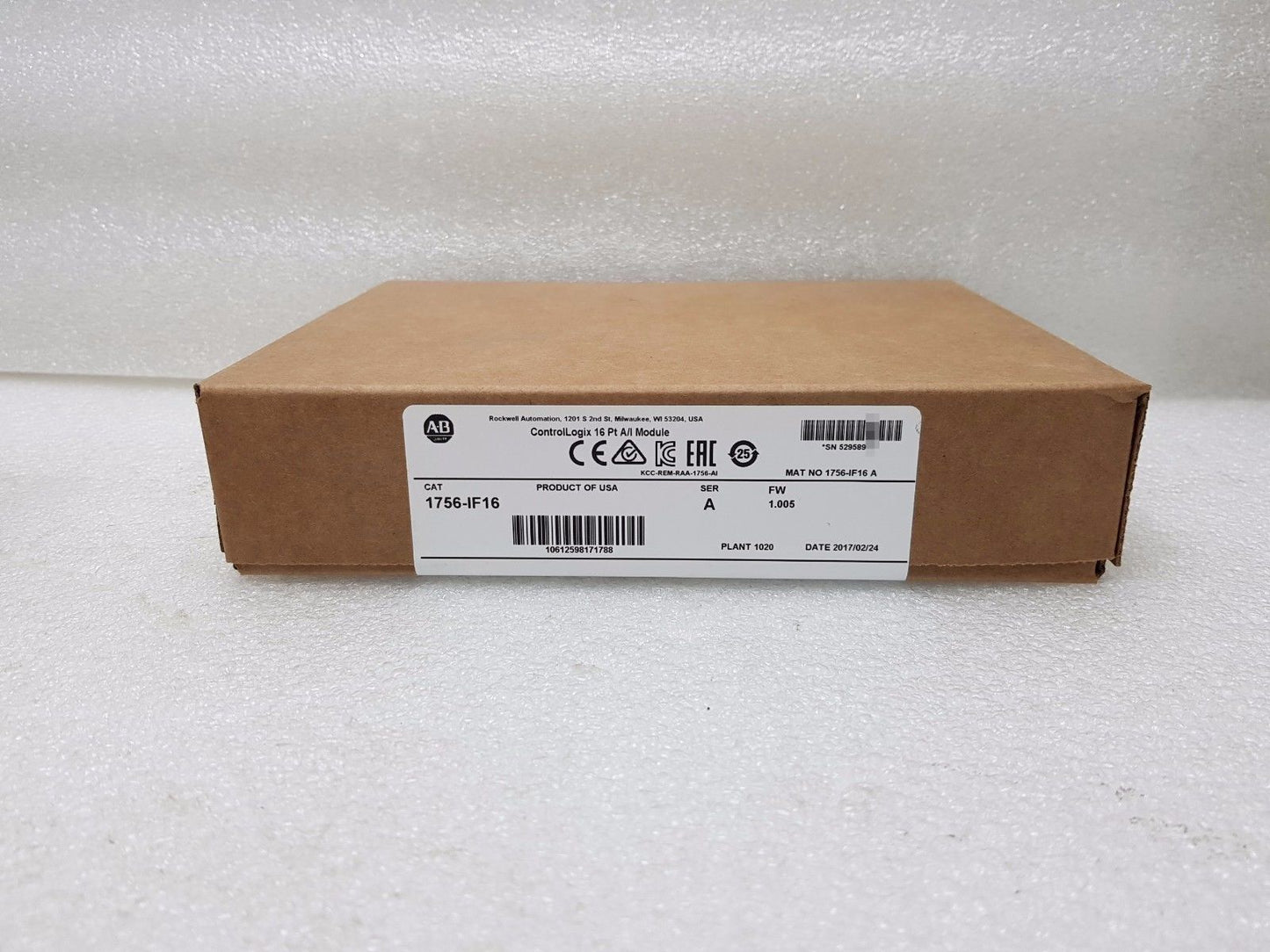 1PC NEW AB 1756-IF16 PLC MODULE 1756IF16 EXPEDITED SHIPPING DHL / UPS / FedEx