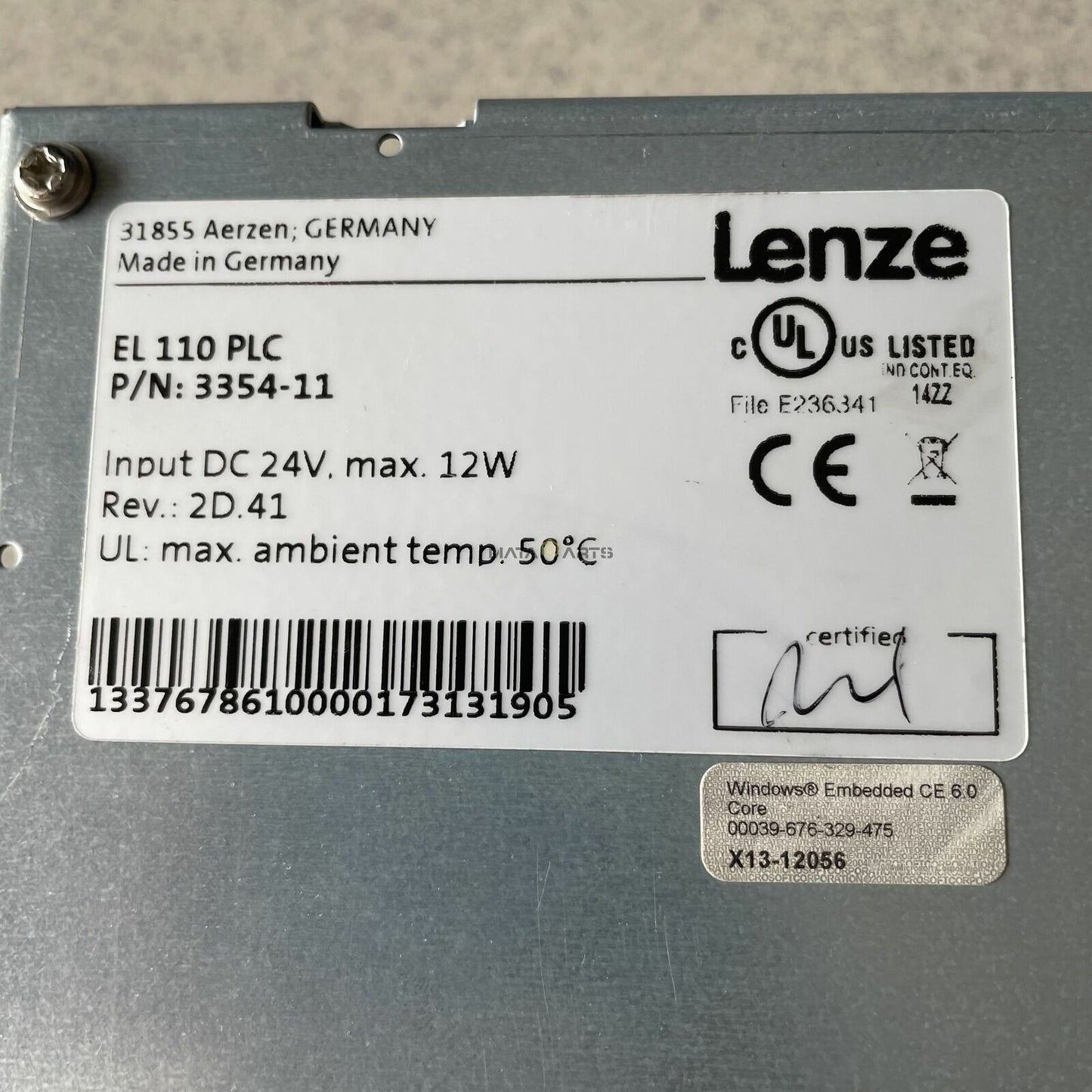 1PCS USED Lenze Touch Screen EL110 PLC 3354-11