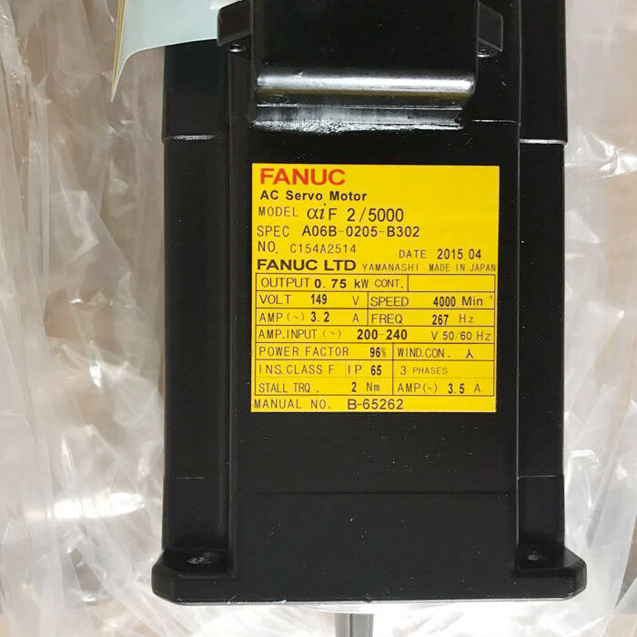 NEW ORIGINAL FANUC AC SERVO MOTOR A06B-0205-B302 A06B0205B302 FREE SHIPPINGDHL / UPS / FedEx