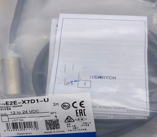 New Omron E2E-X7D1-U Proximity Switch Sensor E2EX7D1U Free Shipping 1PC DHL / UPS / FedEx