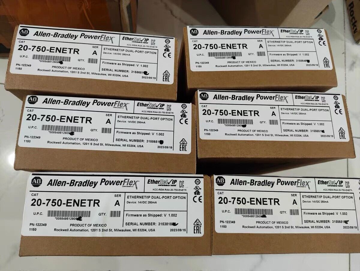 New Factory Sealed Allen-Bradley 20-750-ENETR Ethernet/IP 20750ENETR DHL / UPS / FedEx