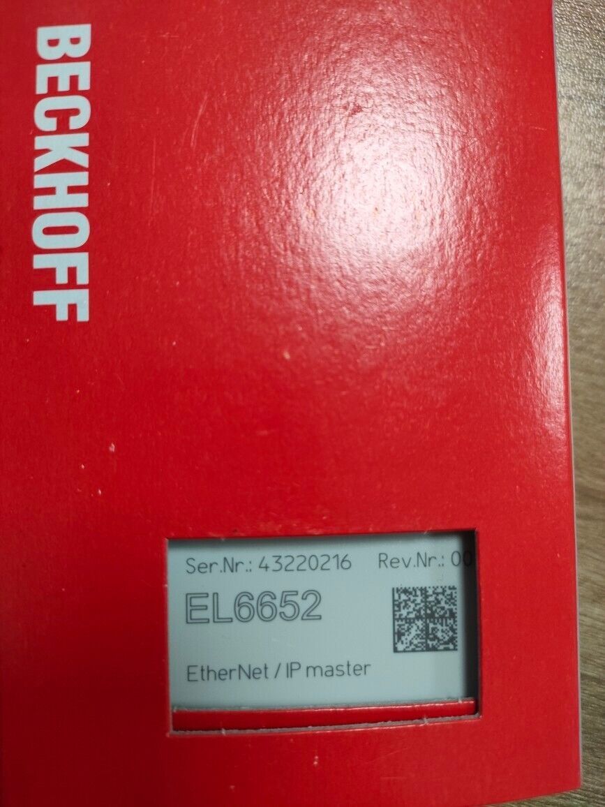 NEW IN BOX BECKHOFF EL6652 PLC MODULE EL6652 EXPEDITED SHIPPING DHL / UPS / FedEx