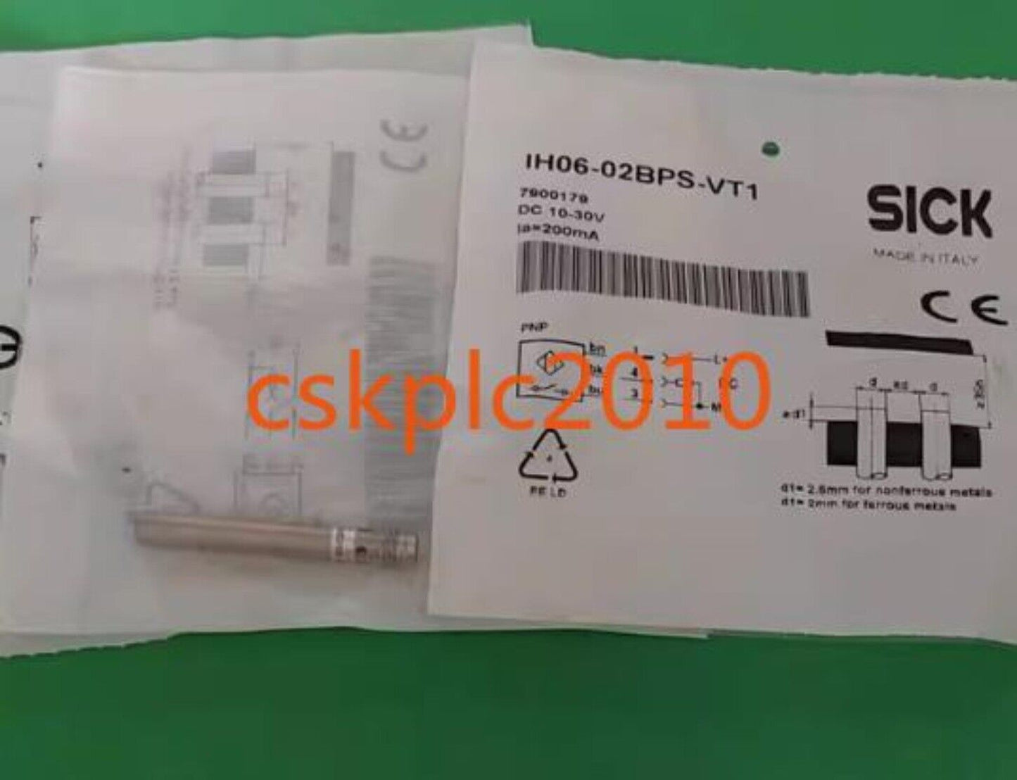 1PCS New original SICK proximity switch 7900179 IH06-02BPS-VT1 in stock