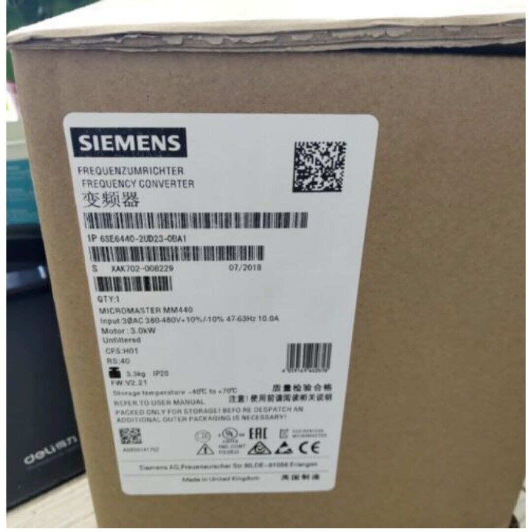 New Siemens 6SE6 440-2UD23-0BA1 6SE6440-2UD23-0BA1 MICROMASTER440 without filter