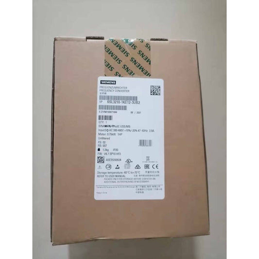 New Siemens 6SL3210-1KE12-3UB2 6SL3 210-1KE12-3UB2 G120C RATED POWER 0,75KW